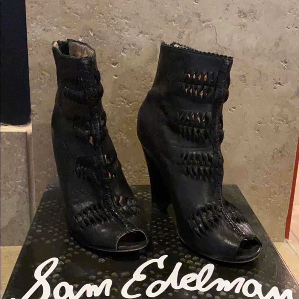 Black ankle boots